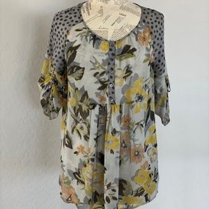 EDME & ESYLLTE ANTHROPOLOGIE Silk Boho Top 6